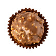 chocolate candy, top view
