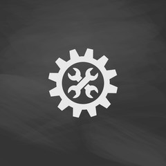 Poster - Service computer symbol