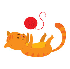 Wall Mural - Cartoon vector cat character