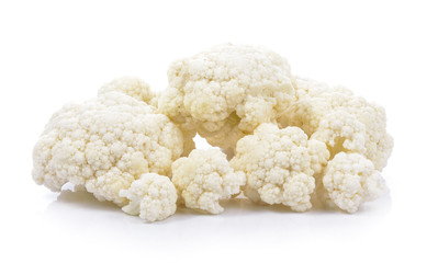 Wall Mural - cauliflower on white background