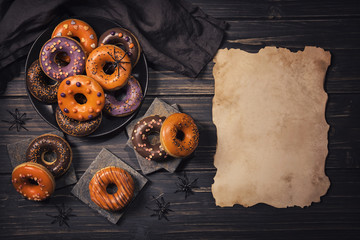 Wall Mural - Halloween donuts