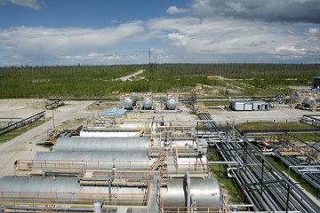 Poster - Oil refinery plant