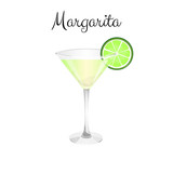 Fototapeta Dziecięca - Margarita alcohol cocktail