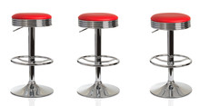 American Diner Red Stools