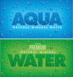 © volod2943 - mineral water design with fresh water drops