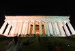Long Exposure of the Lincoln Memorial at Night In the District of Columbia