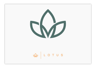 Wall Mural - Lotus logo tempalte design