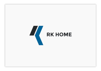 Wall Mural - rk - base on letter rk concept