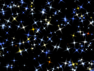 Wall Mural - festive colored star with four rays of light.