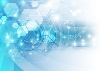 Poster - Abstract technology background ,vector illustration