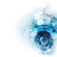 Poster - Abstract technology background ,vector illustration