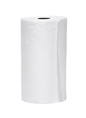 Soft paper towel isolated on white background