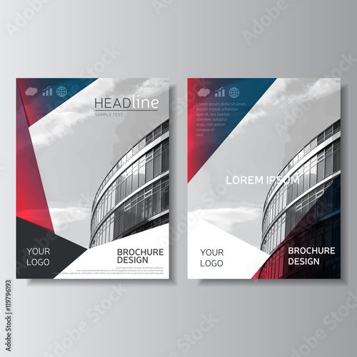 transparent colorful brochure design