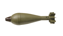 A Vintage Military Mortar Bomb Artillary Shell.
