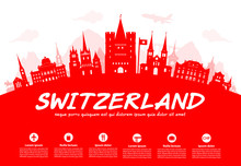 Switzerland Travel Landmarks.