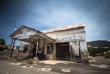 View Of Old Abandoned General Store In Historic Coulterville CA