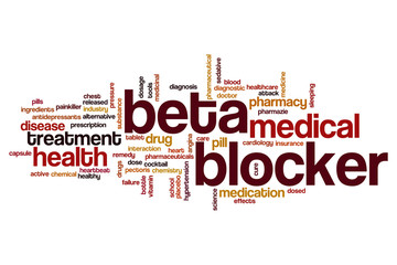 Sticker - Beta blocker word cloud