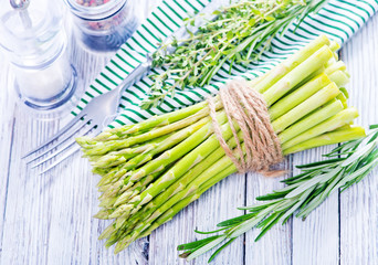 Wall Mural - raw asparagus