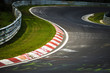 View from the pole position in a racetrack.