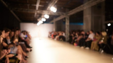 Fashion Runway Out Of Focus, Blur Background.