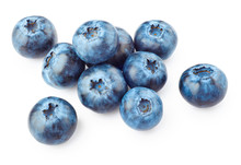 Blueberries Isolated On White Background