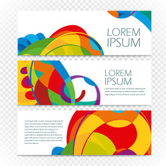 Poster - Dirrefent world famous sights. Modern cityscape Vector travel il