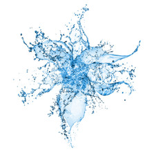 Blue Splash Made Of Water