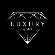 Luxury Diamond Gem Contour Symbol