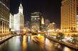 Chicago at night.