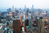 Fototapeta Nowy Jork - Chicago financial distict.
