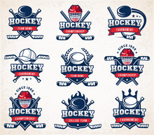 Vector Hockey Logo Set