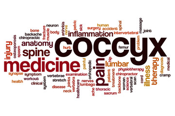 Wall Mural - Coccyx word cloud