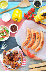 Wall Mural - Summer barbecue food