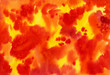 Watercolor abstract background fire autumn