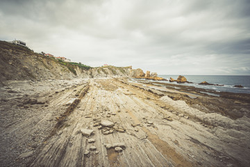 Poster - Bare rocks on Arnia beach