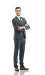 © ASDF - Full body of young handsome business man isolated on white backg