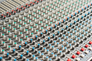 Wall Mural - Audio Mixing Board.