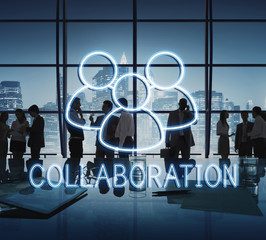 Sticker - Collaboration Team Leadership Partnership Concept