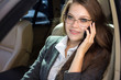 © antoshina_t - Woman sits in the car speaks by phone
