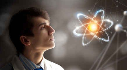Wall Mural - innovative technologies in science and medicine . mixed media