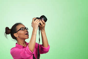 Canvas Print - African American photographer