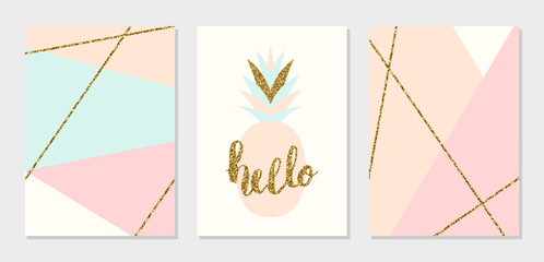 Poster - abstract design cards collection