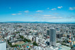 札幌ＪＲタワー展望室から見る北東方向