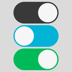 Poster - Toggle switch icon, template for mobile applications, web design