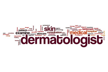 Wall Mural - Dermatologist word cloud