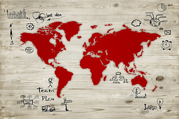 Wall Mural - map