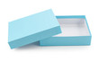 beautiful blue box on a white background isolated