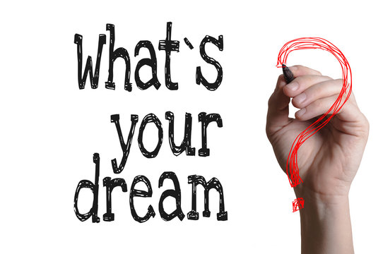 What`s your dream hand writing on a transparent board