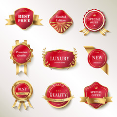 Wall Mural - exquisite labels set