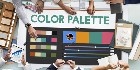 Sticker - Color Palette Architect Creativity Concept